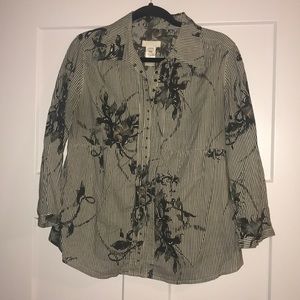 Diesel snap up floral top